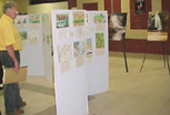 Exposição de fotografias e desenhos em evento na UNIP de Jundiaí